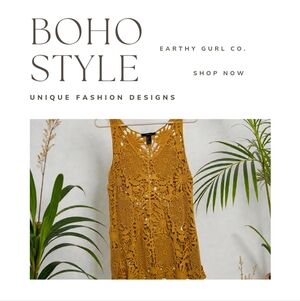 Crochet Tank Top | Mustard